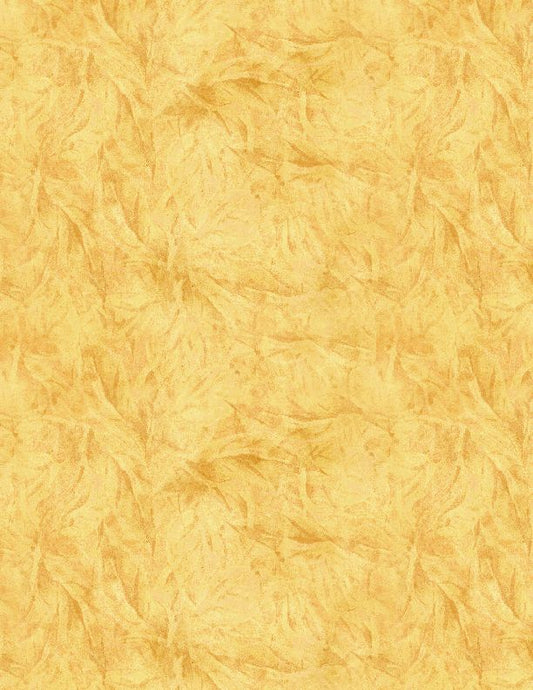Garden Gate Roosters - Feather Texture Yellow - Licence To Quilt