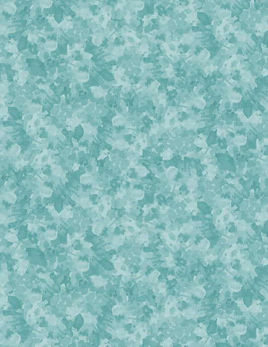 Sunflower Sweet - Leaf Texture Teal - Licence To Quilt