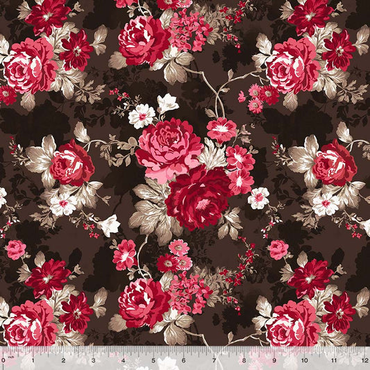 Rory - Rouge Garden Cocoa - Licence To Quilt