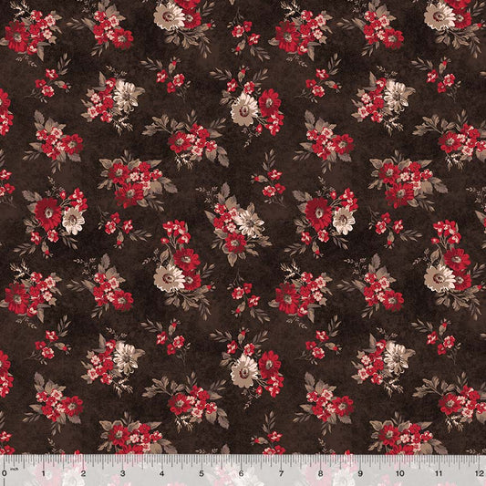 Rory - Rich Bouquets Cocoa - Licence To Quilt