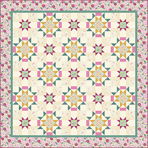 Avalon - Bouquet Blue - Licence To Quilt