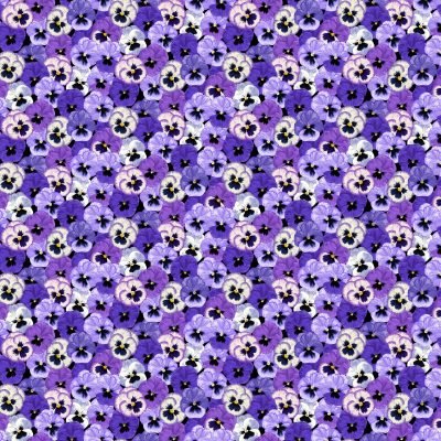 Summer Days - Pansies Purple - Licence To Quilt