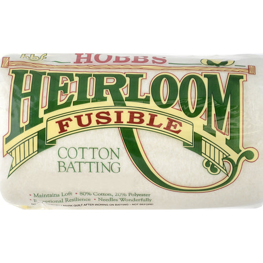 Hobbs Heirloom® Fusible Cotton Blend Batting - Thermocollant - Licence To Quilt