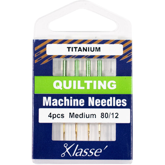 Klasse Titanium Quilting Needles - Aiguilles à quilter machine - Titane 80/12 - Licence To Quilt