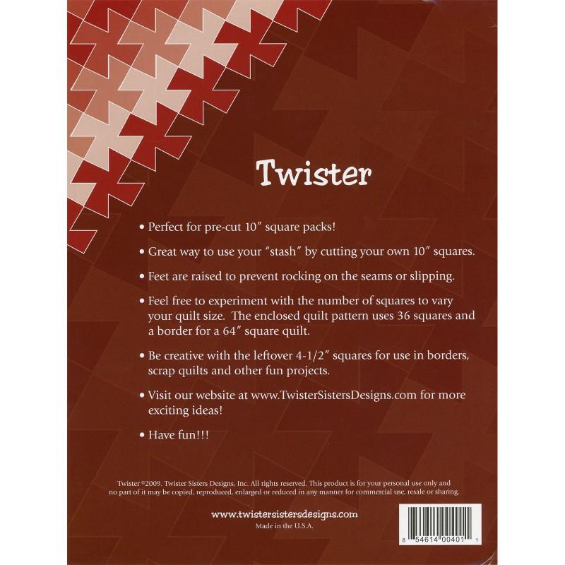 Twister 10" - gabarit - Licence To Quilt