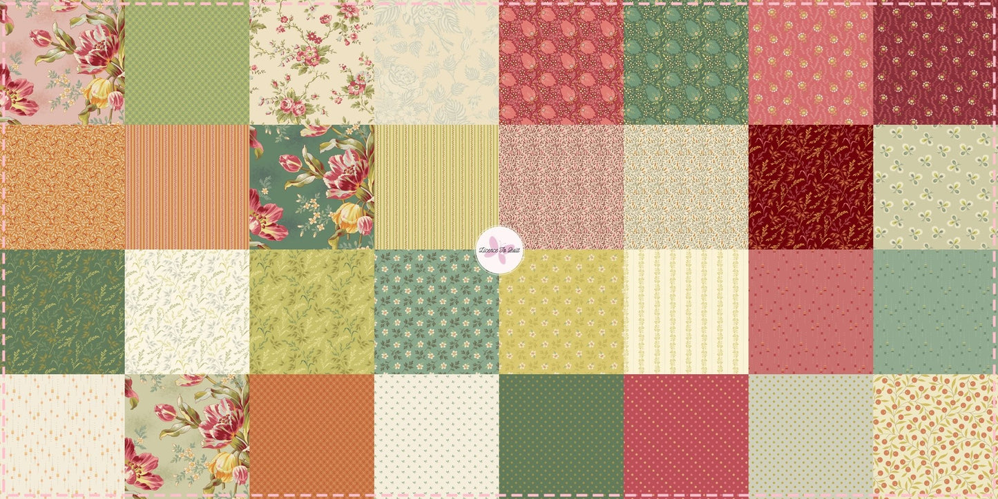 Lady Tulip - Pretty Antique - Licence To Quilt