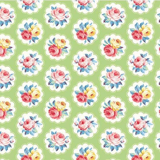 Country Cottage - Sunlit Days Mint - Licence To Quilt
