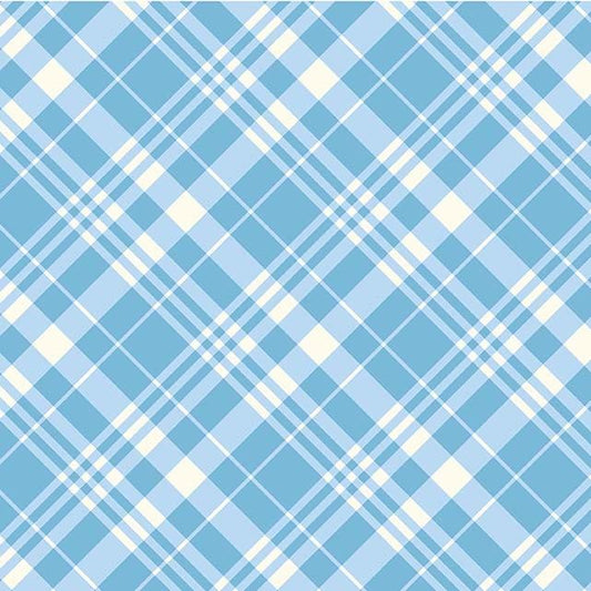 Country Cottage - Porch Plaid Blue - Licence To Quilt